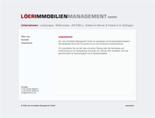 Tablet Screenshot of loeerimmo.de